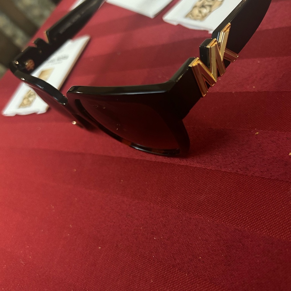 Michael Kors Black Sunglasses with Gold Detailing